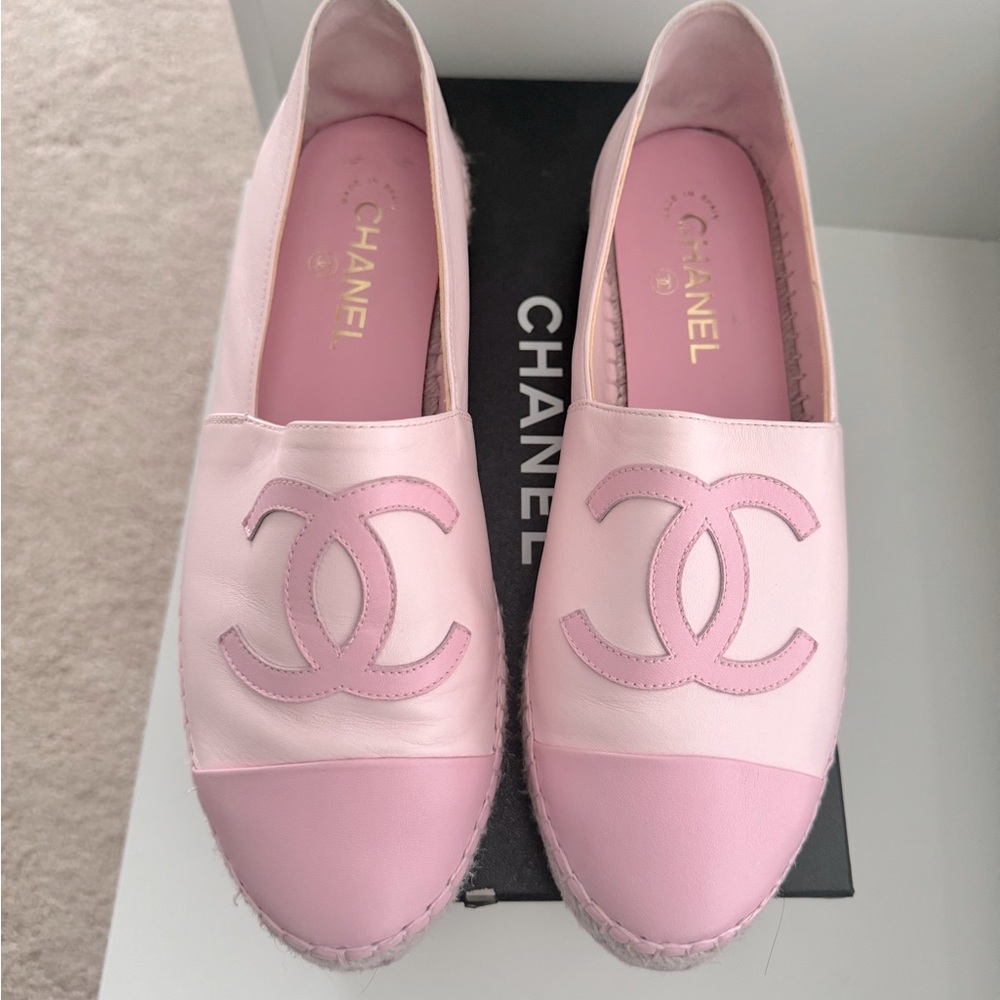 Chanel Light Pink Espadrilles